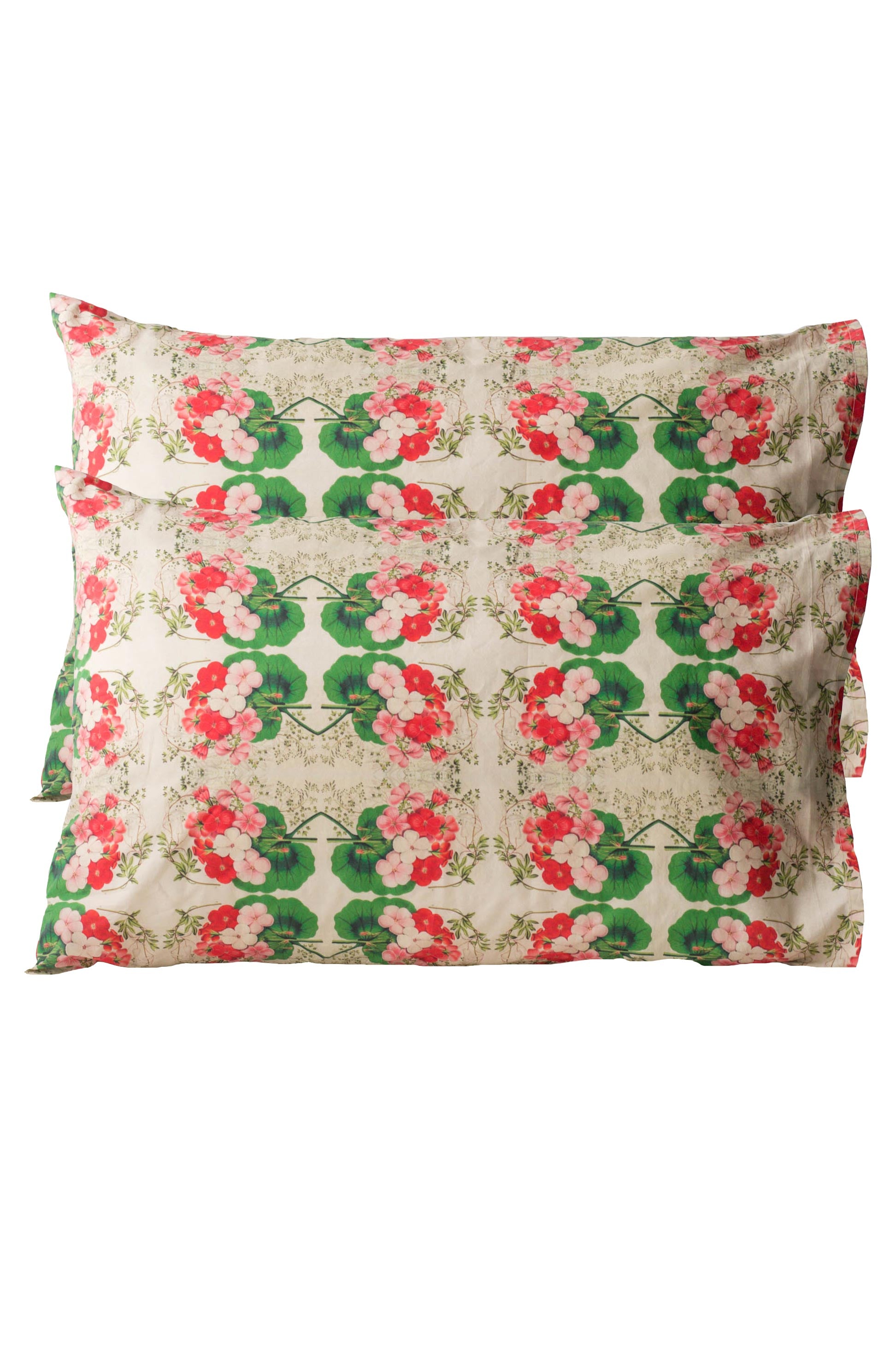 Pelargonium pillowcase set *organic cotton