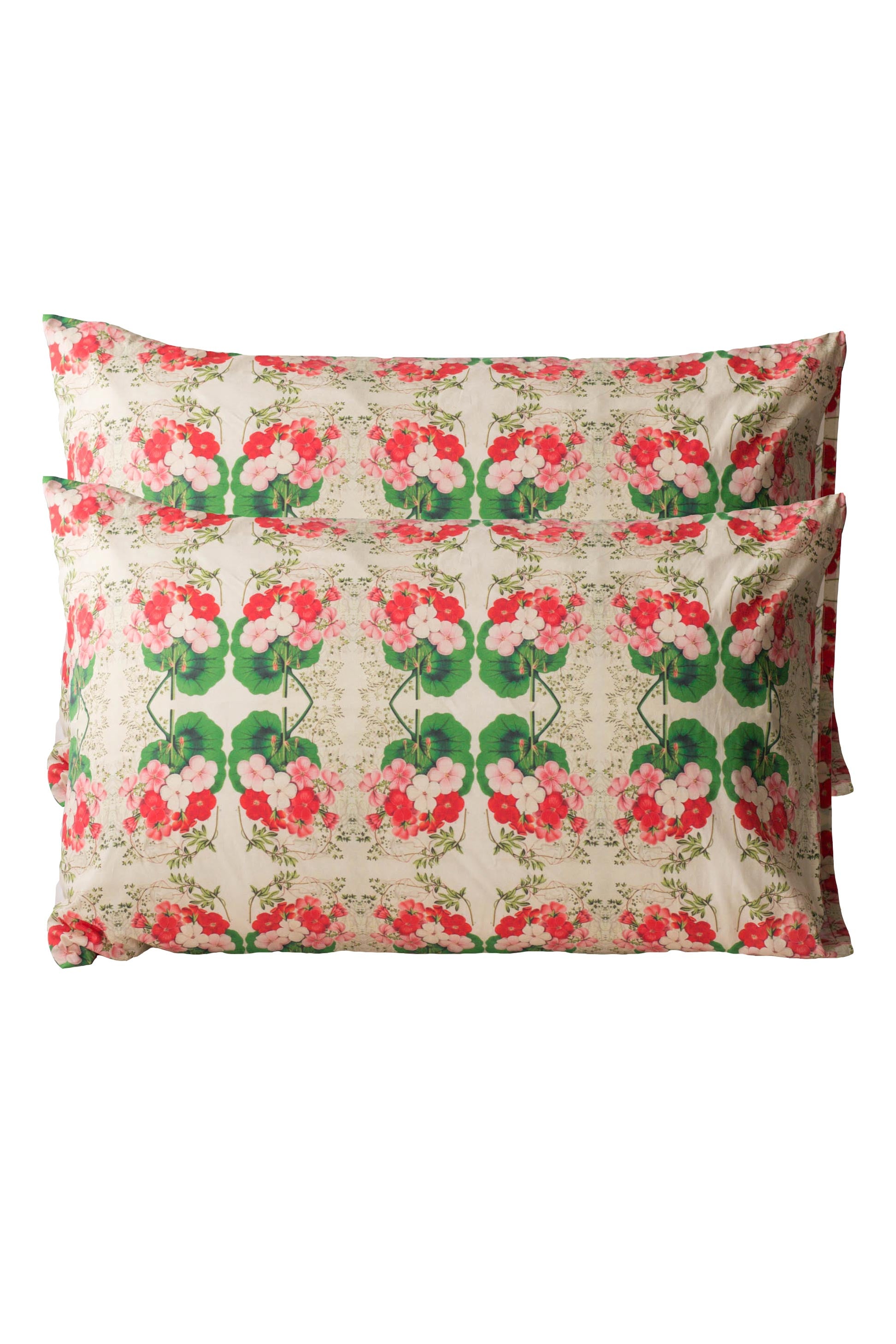 Pelargonium pillowcase set *organic cotton