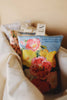 Scented drawer or wardrobe sachet with vintage Begonia flower print