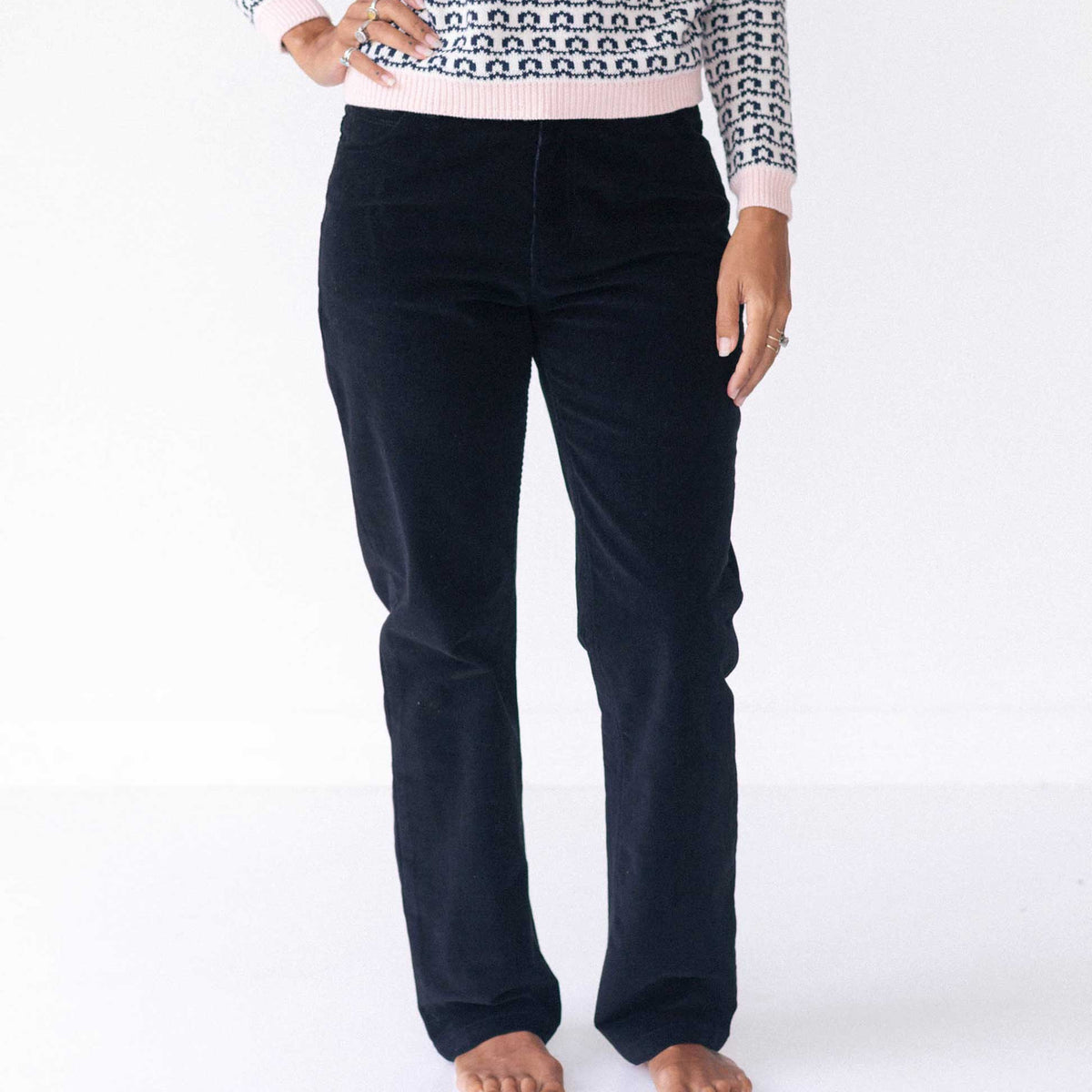 Relaxed Fit Corduroy Pant - Alabaster Pigment | James Perse Los Angeles