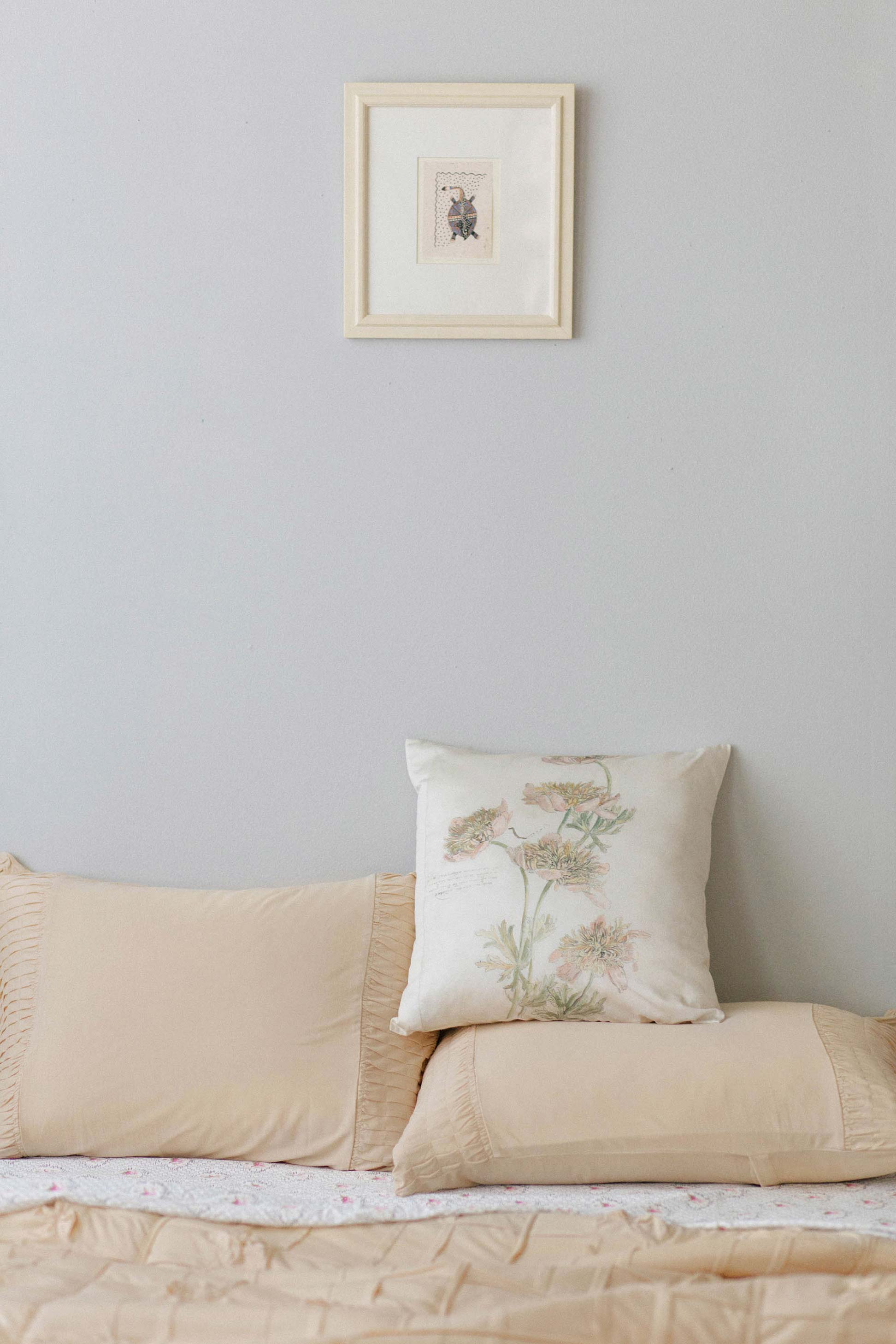 3 Branches with Flowers cushion cover *organic cotton